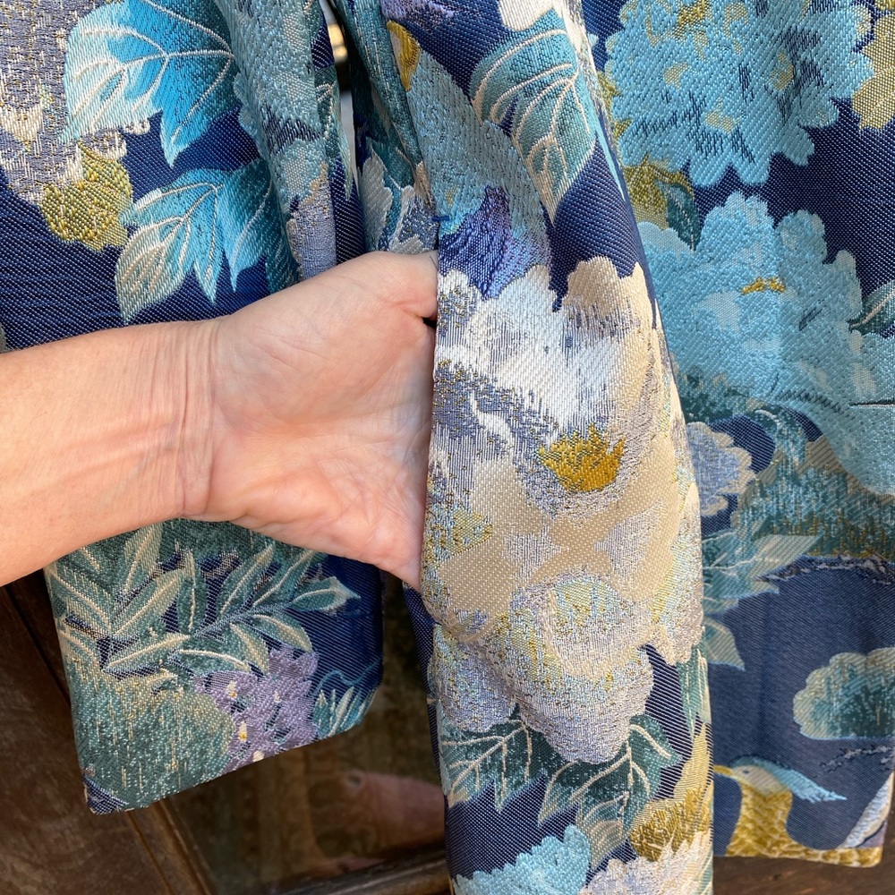 Chico's Green and Blue Floral Blazer - Picture 2 of 10